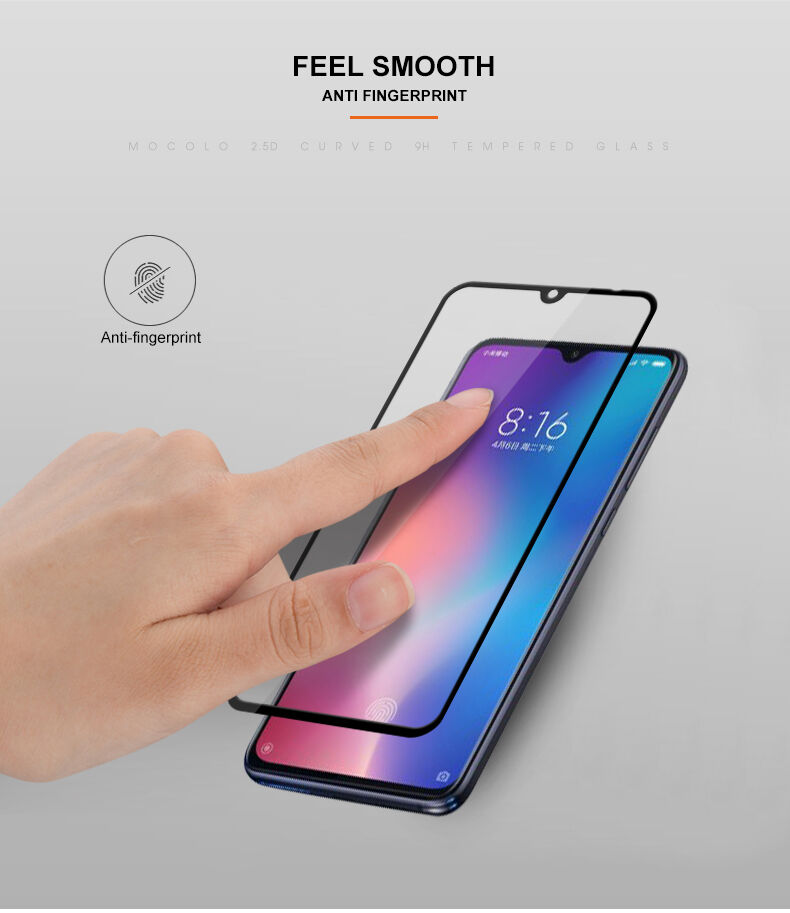 Sticlă durificată 3D Mocolo pentru Xiaomi Mi 9 - negru