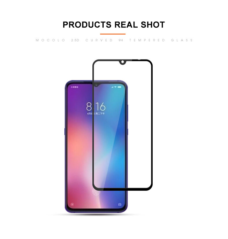 Sticlă durificată 3D Mocolo pentru Xiaomi Mi 9 - negru