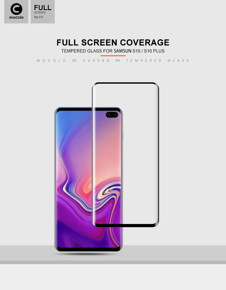 Sticlă durificată 3D Mocolo pentru Samsung Galaxy S10 - negru
