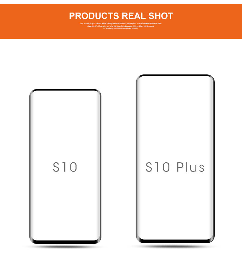 Sticlă durificată 3D Mocolo pentru Samsung Galaxy S10 - negru Sticlă durificată 3D Mocolo pentru Samsung Galaxy S10 - negru