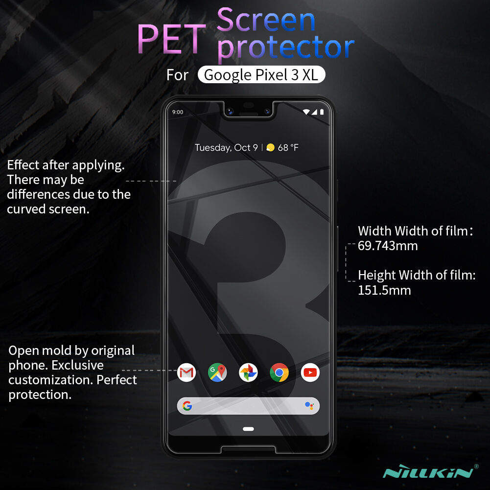Folie de protecție Nillkin pentru Google Pixel 3 XL - transparent