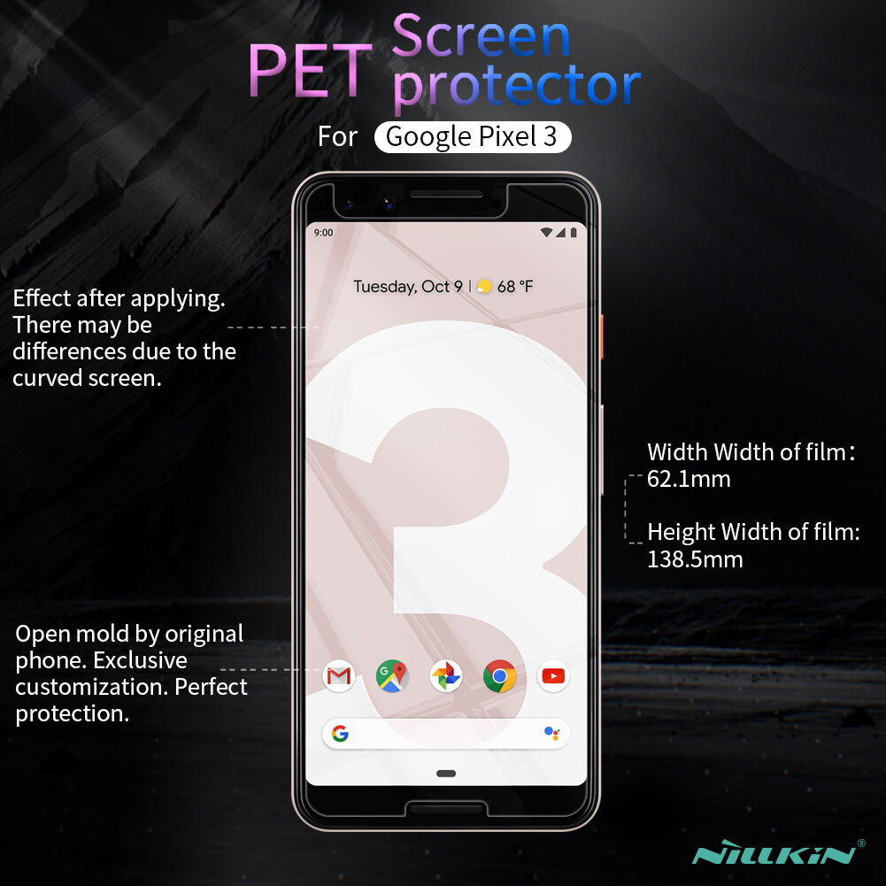 Folie de protecție Nillkin pentru Google Pixel 3 - transparent