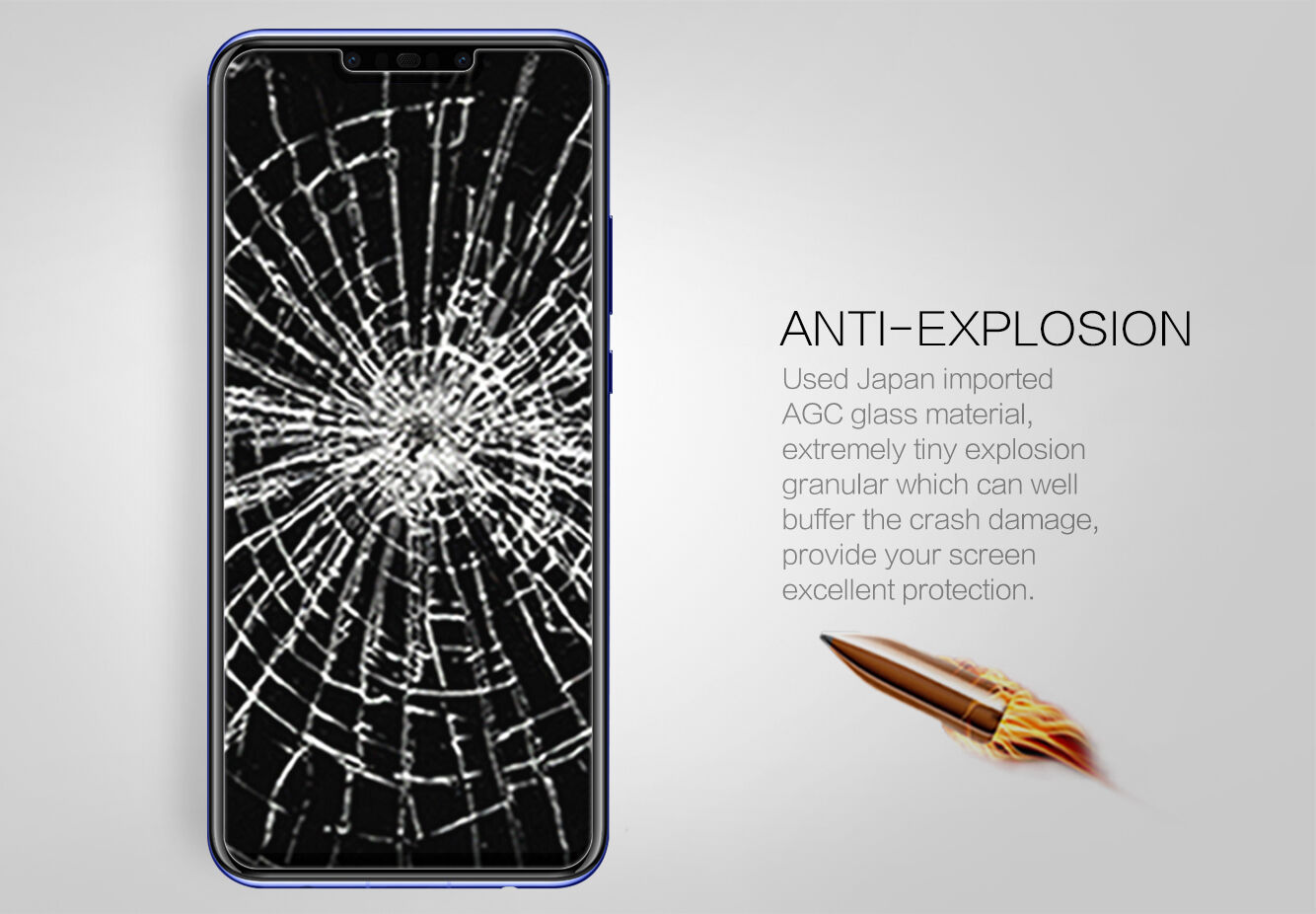 Sticlă durificată 2,5D Nillkin pentru Huawei Nova 3 - transparent