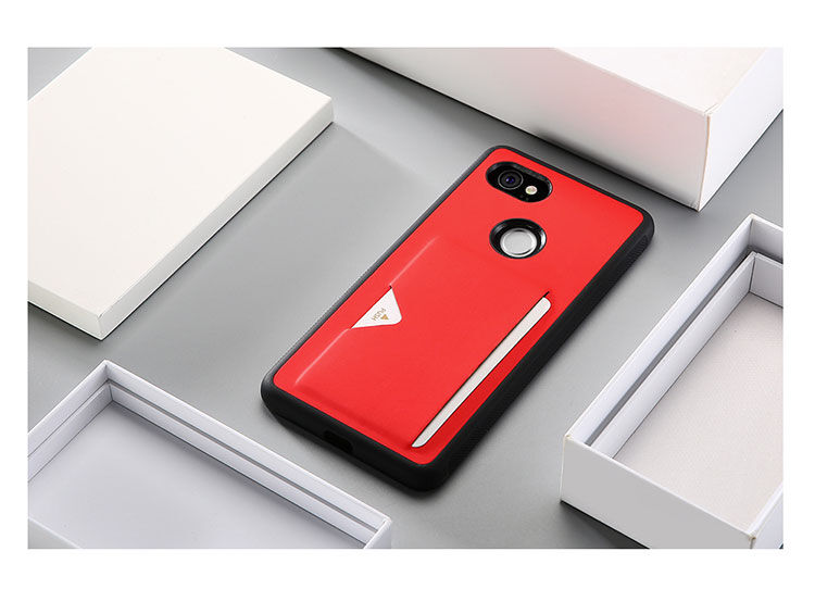 Husă din piele Dux Ducis Pocard, pentru Google Pixel 2XL - roșu