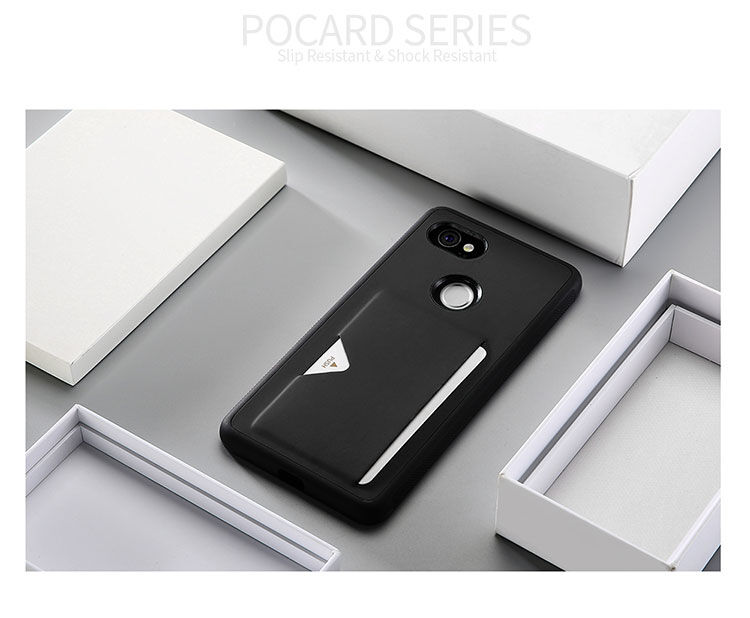 Husă din piele Dux Ducis Pocard, pentru Google Pixel 2XL - roșu