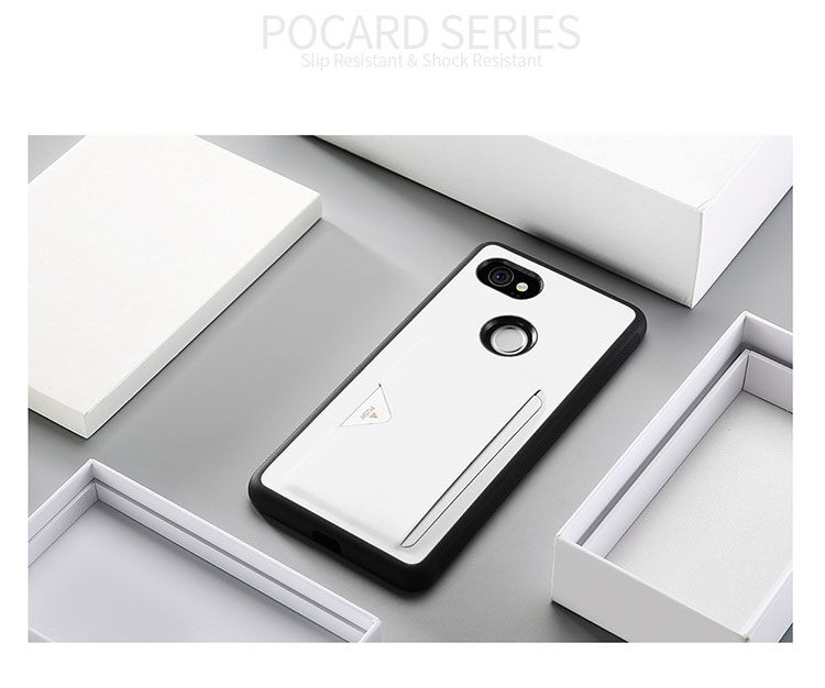 Husă din piele Dux Ducis Pocard, pentru Google Pixel 2XL - roșu