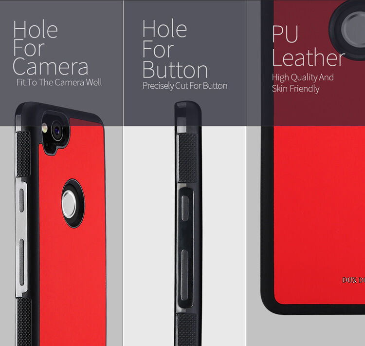 Carcasă Dux Ducis Pocard, pentru Google Pixel 2 - negru