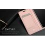 Husă flip Dux Ducis Skin Pro, pentru Google Pixel 2 - roz-auriu