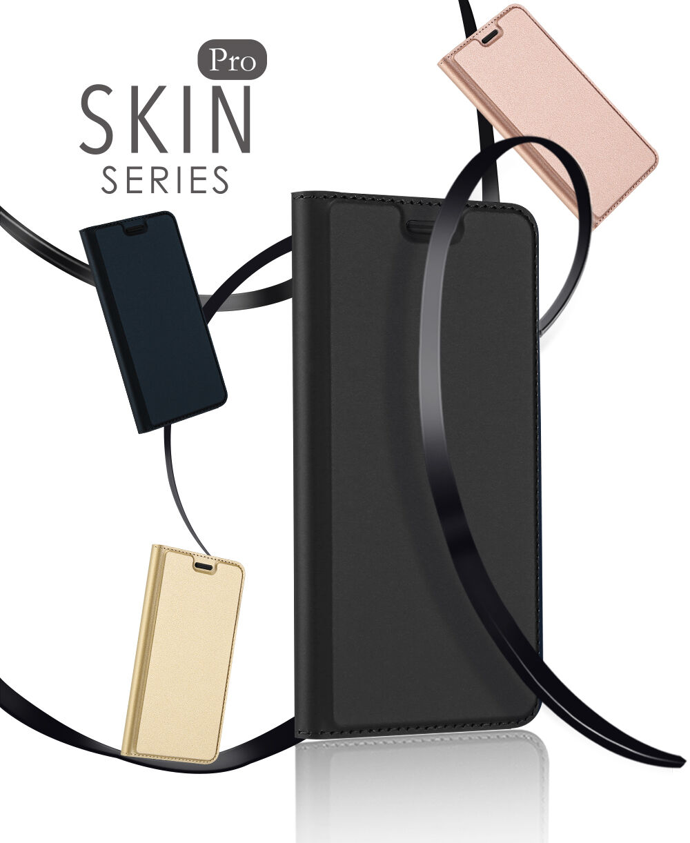Husă flip Dux Ducis Skin Pro, pentru Google Pixel 2 - roz-auriu