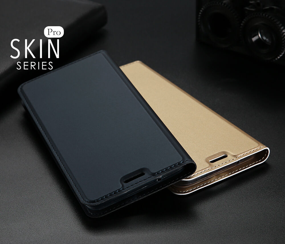 Husă flip Dux Ducis Skin Pro, pentru Google Pixel 2 - roz-auriu