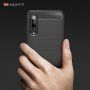 Carcasă din plastic cu textură șlefuită, pentru Xiaomi Mi 9 - albastru închis