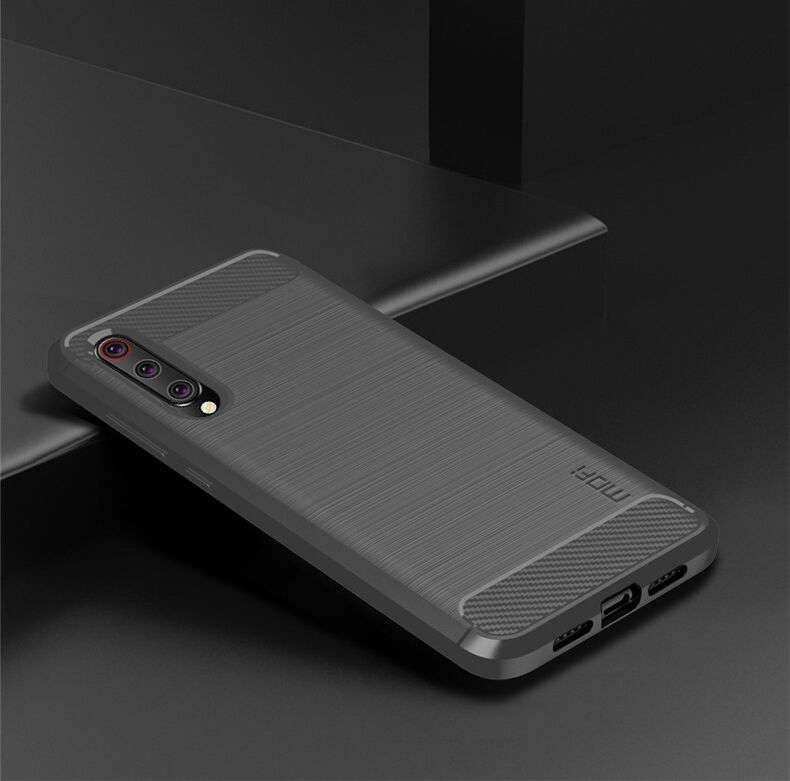 Carcasă Mofi cu textură șlefuită, pentru Xiaomi Mi 9 - albastru închis