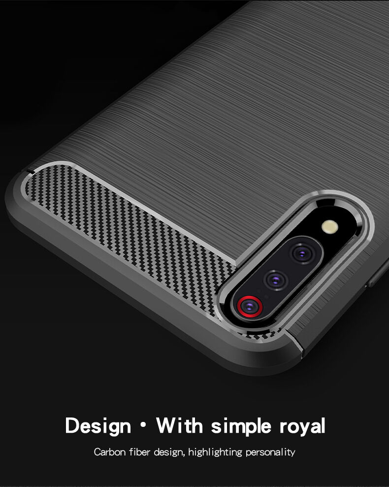 Carcasă Mofi cu textură șlefuită, pentru Xiaomi Mi 9 - roșu