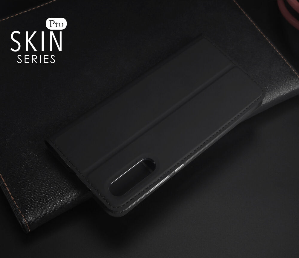Husă din piele Dux Ducis Skin Pro, pentru Xiaomi Mi 9 - negru