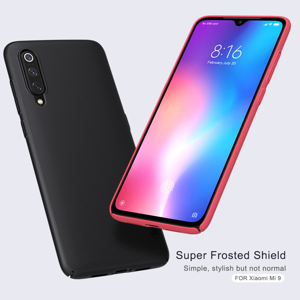 Carcasă cu caneluri Nillkin, din plastic durificat, pentru Xiaomi Mi 9 - auriu