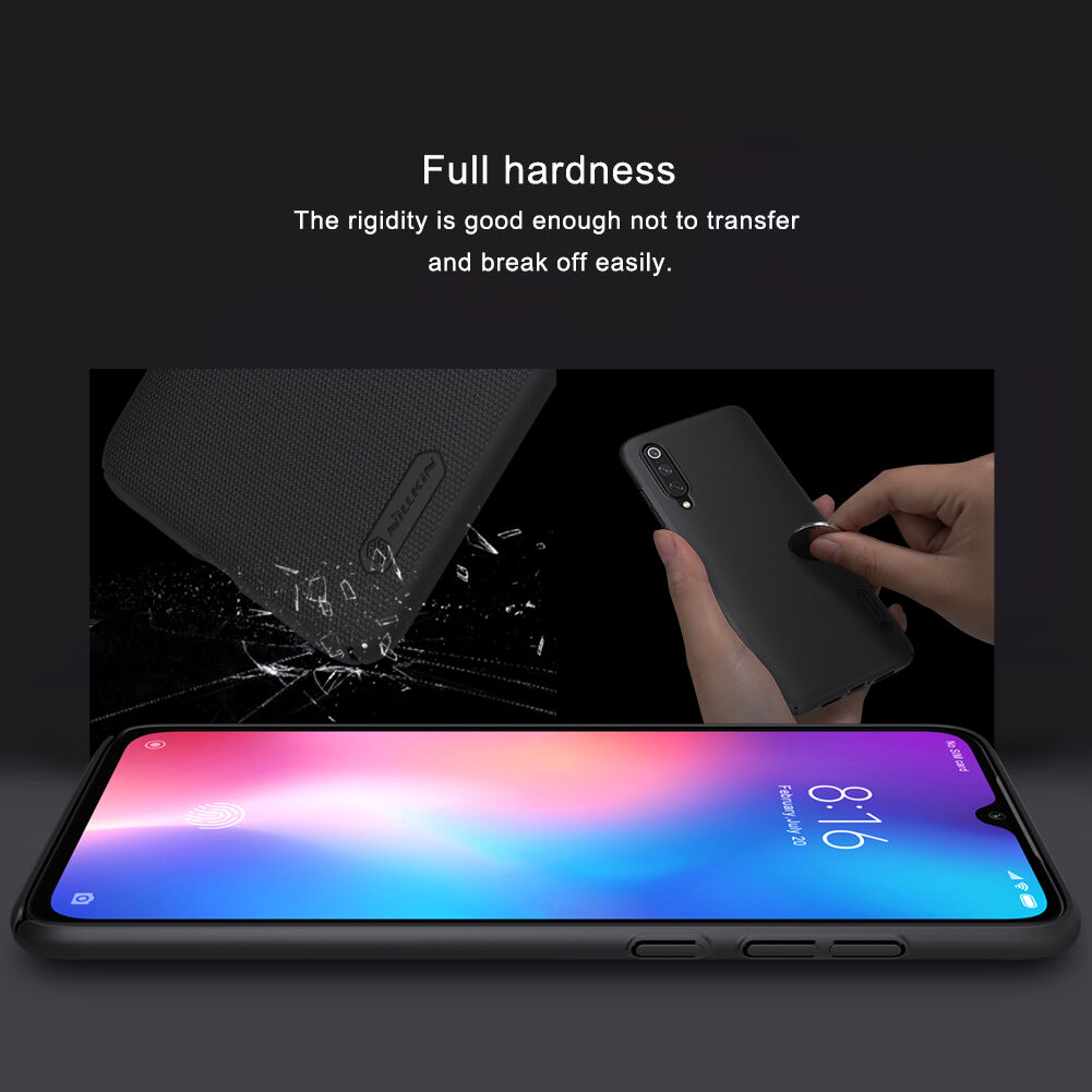 Carcasă cu caneluri Nillkin, din plastic durificat, pentru Xiaomi Mi 9 - auriu