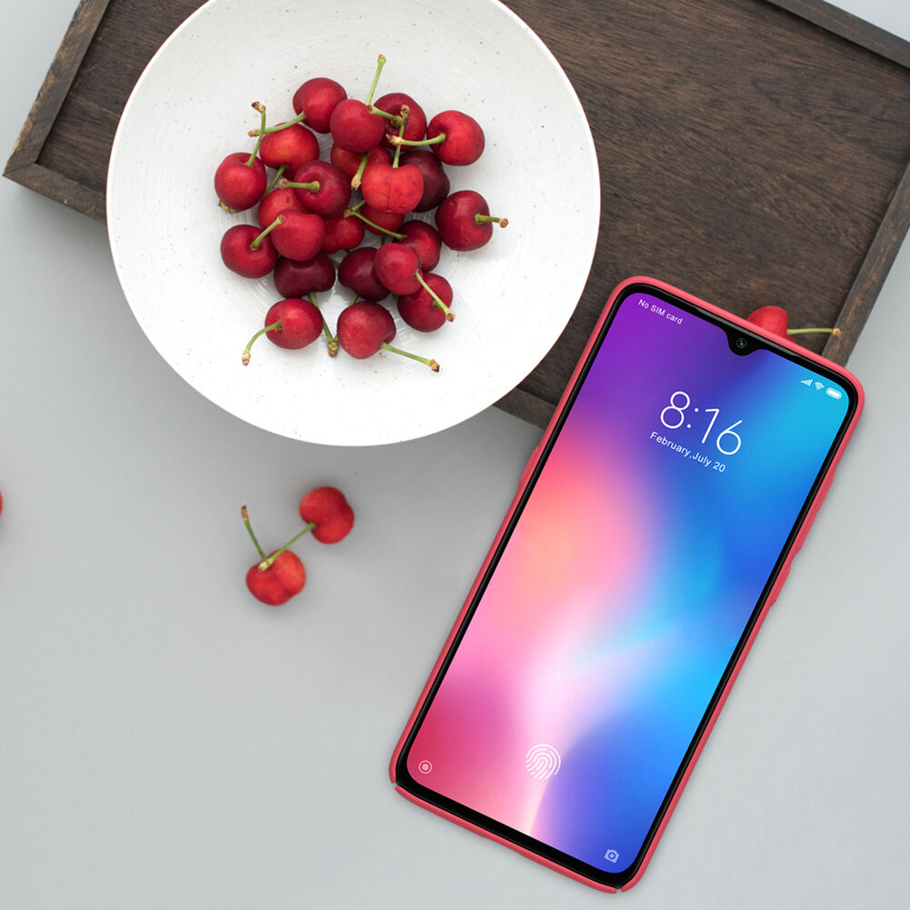 Carcasă cu caneluri Nillkin, din plastic durificat, pentru Xiaomi Mi 9 - negru