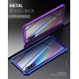 Carcasă cu ramă metalică și sticlă durificată, pentru Xiaomi Mi 9 - albastru