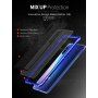 Carcasă cu ramă metalică și sticlă durificată, pentru Xiaomi Mi 9 - albastru
