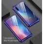 Carcasă cu ramă metalică și sticlă durificată, pentru Xiaomi Mi 9 - albastru