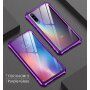 Carcasă cu ramă metalică și sticlă durificată, pentru Xiaomi Mi 9 - albastru