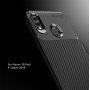 Carcasă din plastic cu textură carbon, pentru Honor 10 Lite / Huawei P Smart (2019) - albastru închis