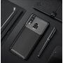 Carcasă din plastic cu textură carbon, pentru Honor 10 Lite / Huawei P Smart (2019) - albastru închis