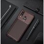 Carcasă din plastic cu textură carbon, pentru Honor 10 Lite / Huawei P Smart (2019) - albastru închis
