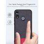 Carcasă cu textură ca materialul textil, pentru Huawei P Smart (2019) / Honor 10 Lite - negru