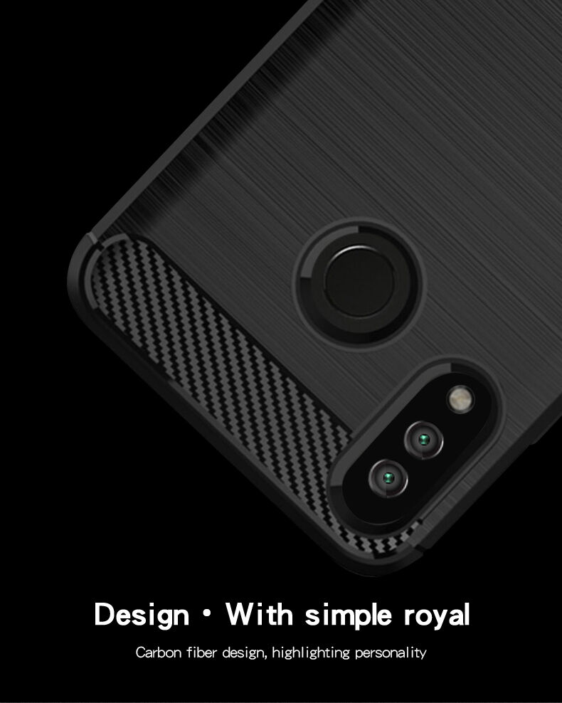 Carcasă Mofi din plastic cu textură șlefuită, pentru Honor 10 Lite - gri