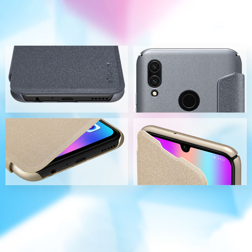 Husă flip Nillkin Sparkle, pentru Honor 10 Lite - gri