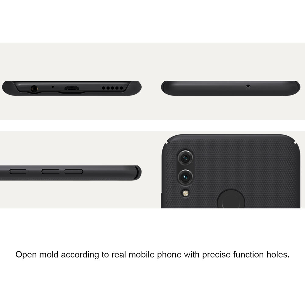 Carcasă Nillkin Frosted, din plastic, pentru Honor 10 Lite - negru