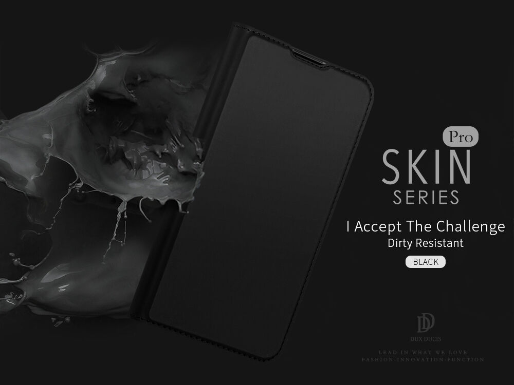 Husă flip Dux Ducis Skin Pro, pentru Honor 10 Lite - roz-auriu