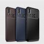 Carcasă din plastic cu textură carbon, pentru Huawei Nova 3i - negru