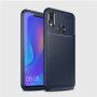 Carcasă din plastic cu textură carbon, pentru Huawei Nova 3i - negru