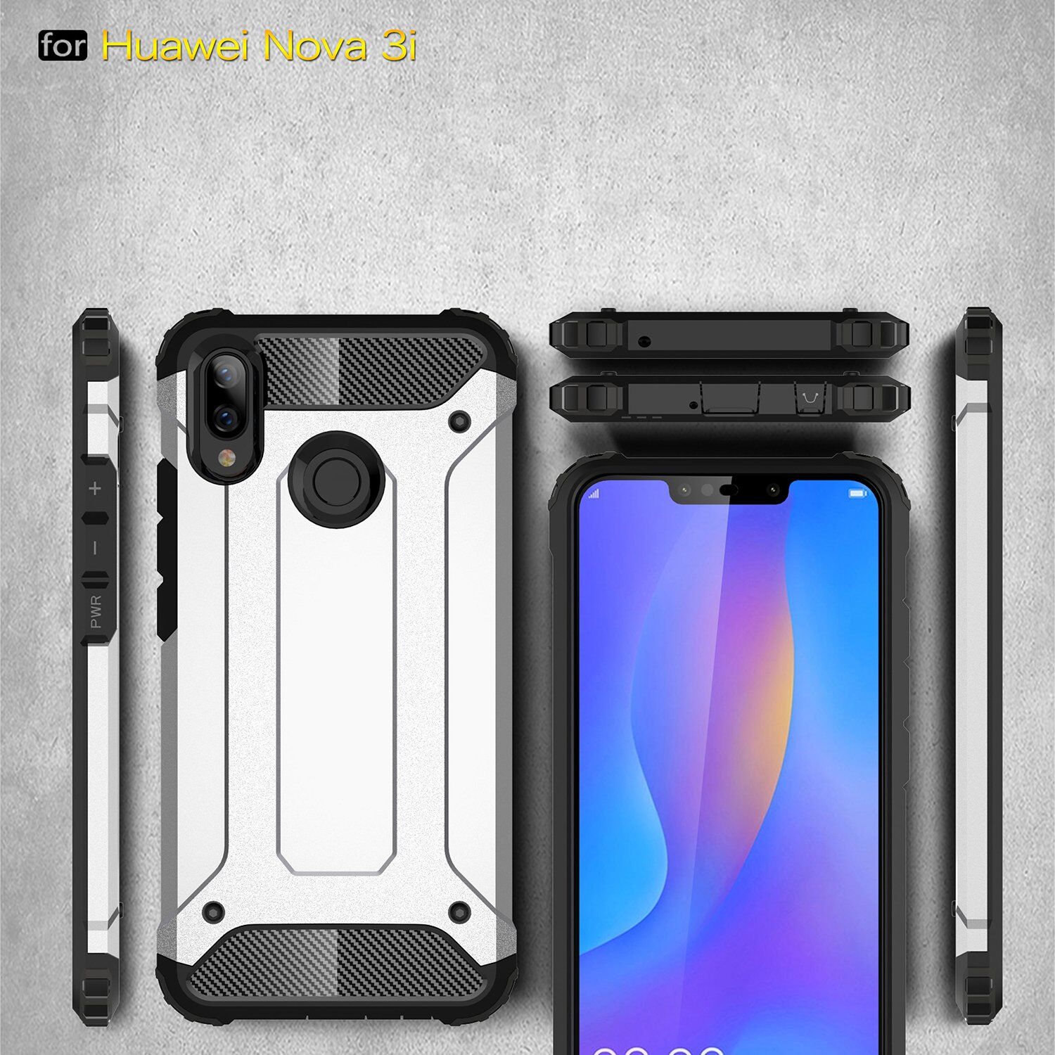 Carcasă super rezistentă Armor, pentru Huawei Nova 3i - auriu
