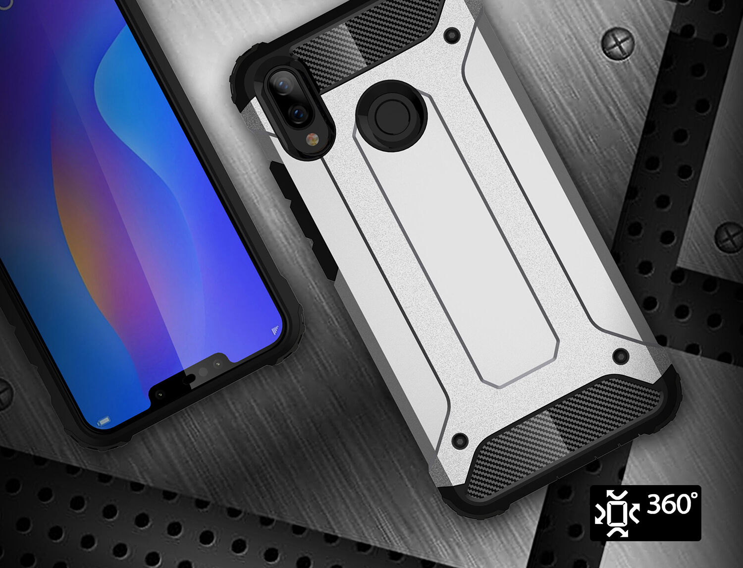 Carcasă super rezistentă Armor, pentru Huawei Nova 3i - auriu