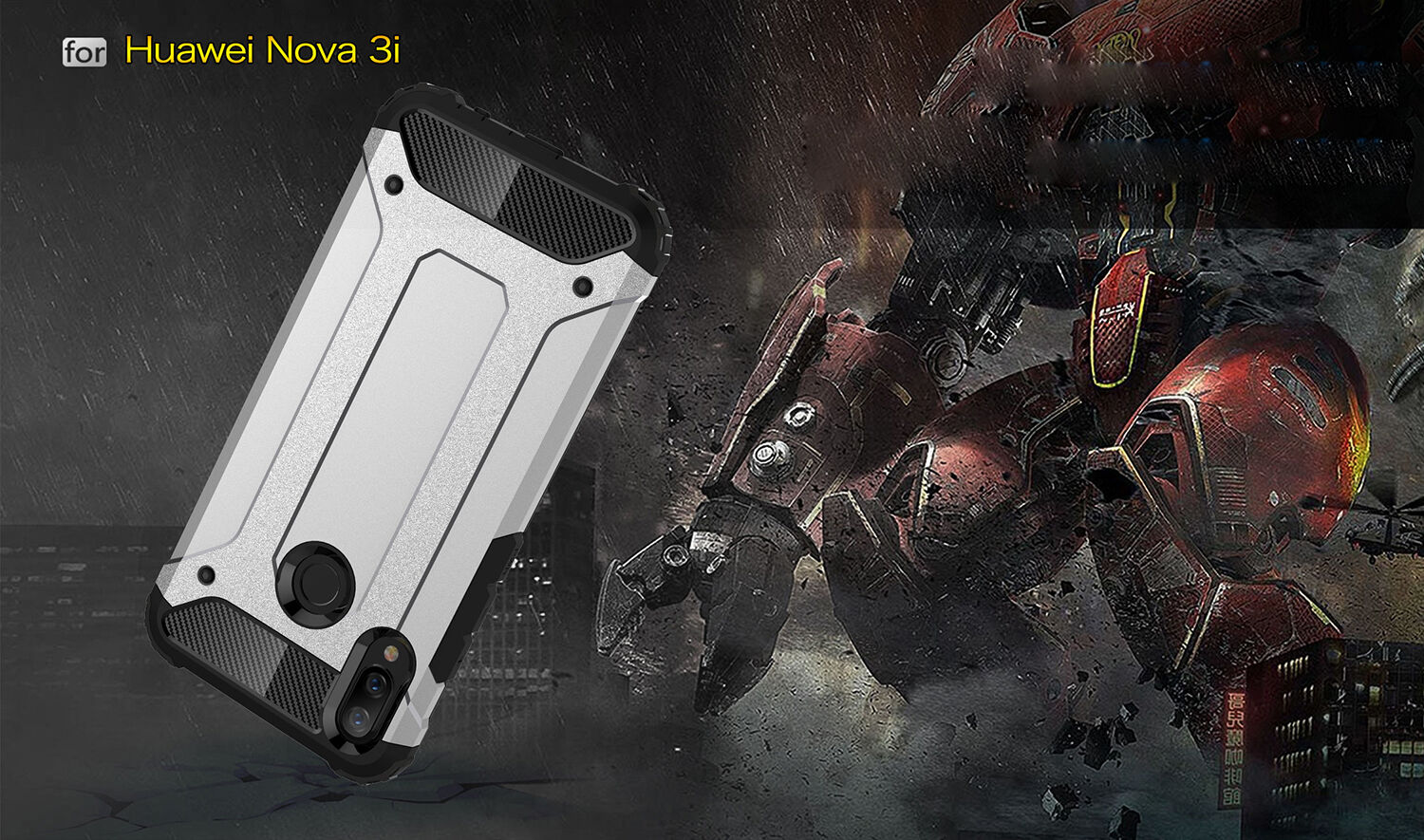 Carcasă super rezistentă Armor, pentru Huawei Nova 3i - auriu