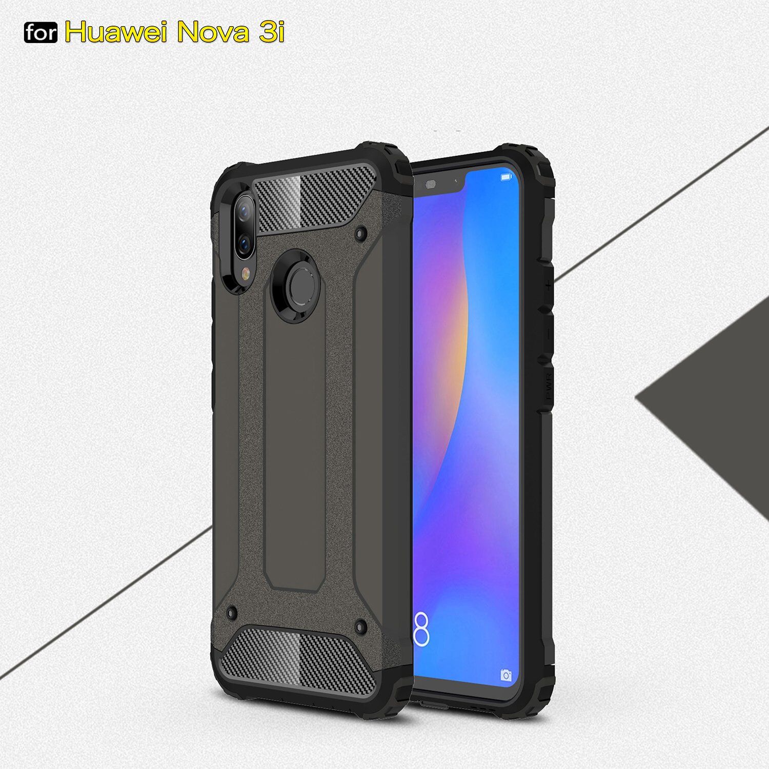 Carcasă super rezistentă Armor, pentru Huawei Nova 3i - auriu