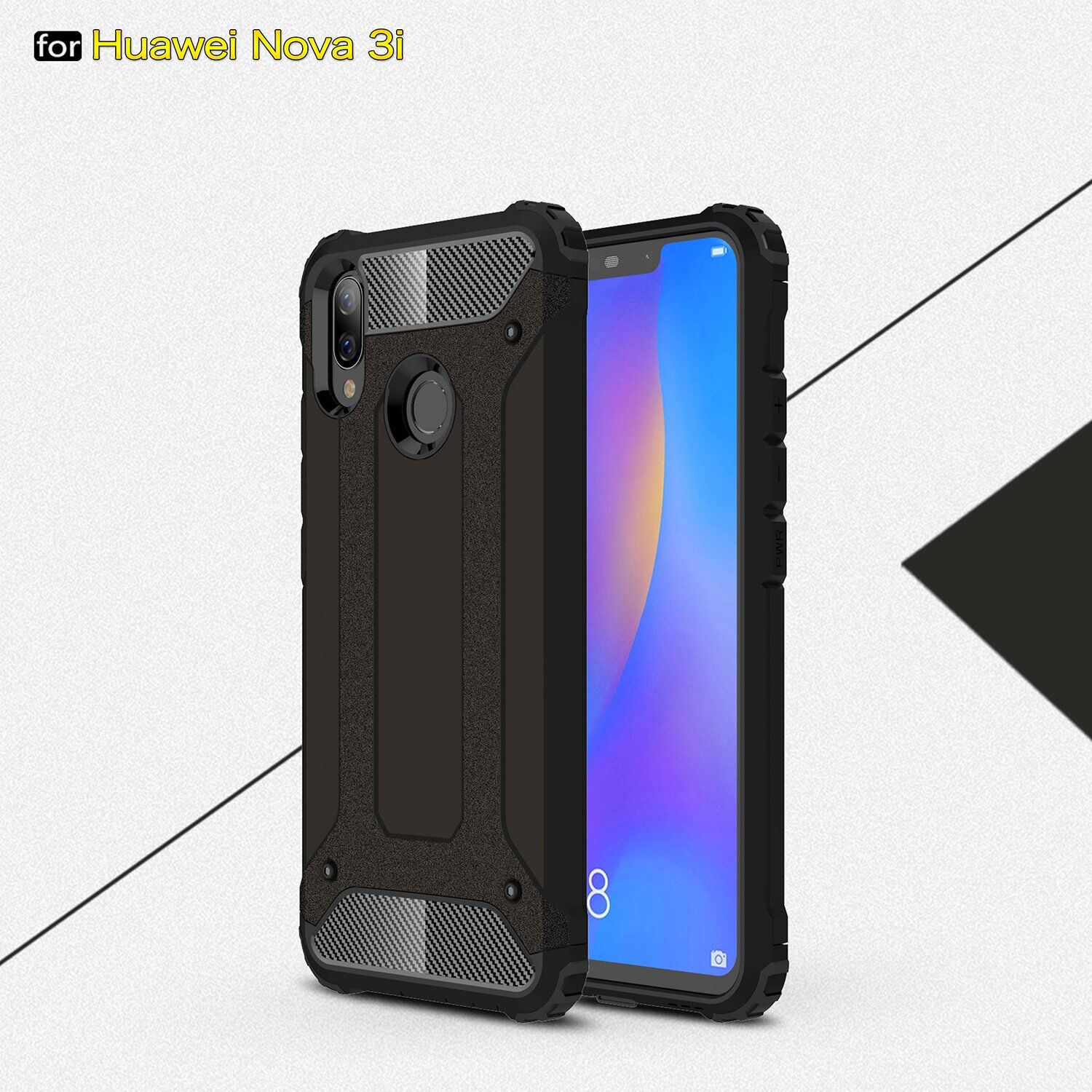 Carcasă super rezistentă Armor, pentru Huawei Nova 3i - auriu