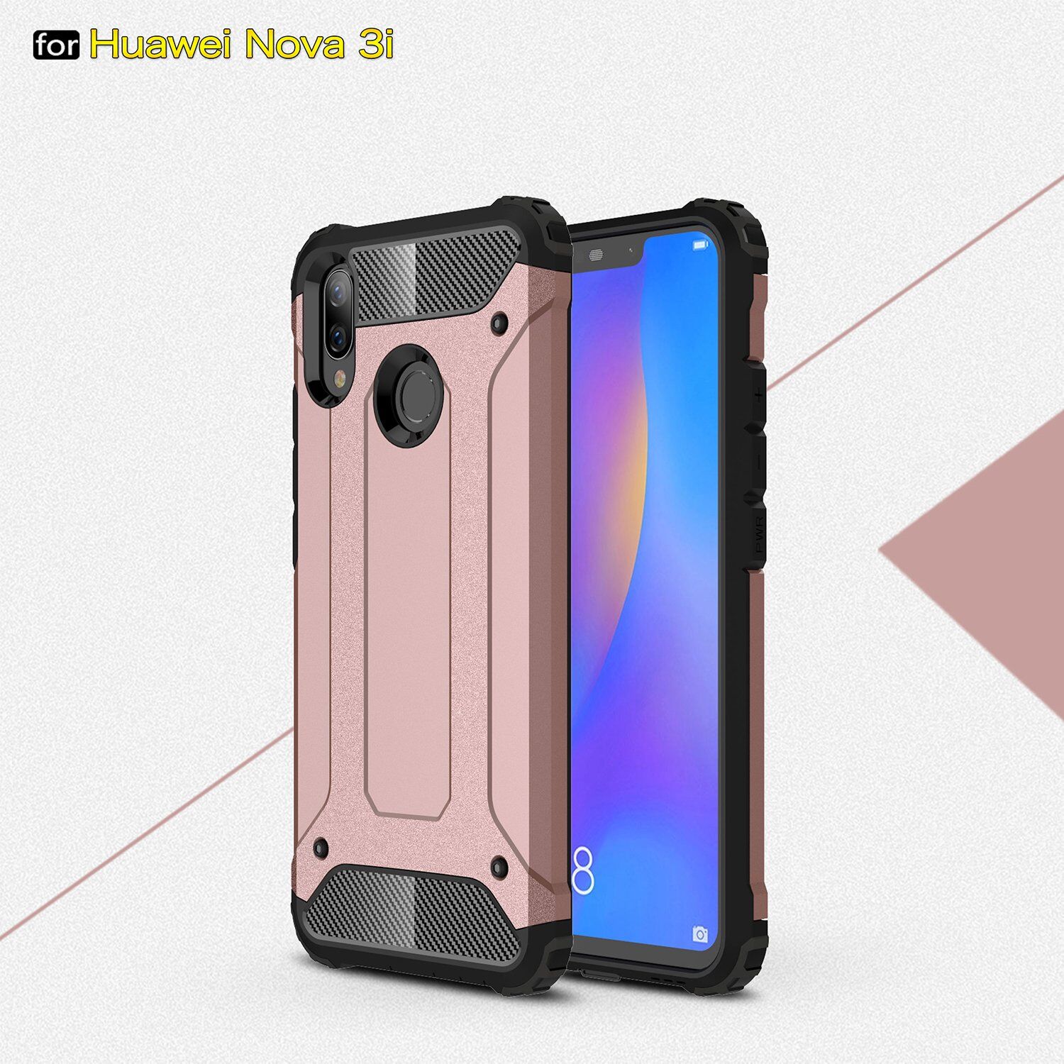 Carcasă super rezistentă Armor, pentru Huawei Nova 3i - auriu
