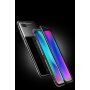 Ramă metalică Luphie, cu sticlă durificată, pentru Honor 10 - argintiu / transparent