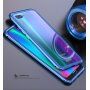 Ramă metalică Luphie, cu sticlă durificată, pentru Honor 10 - argintiu / transparent