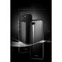 Ramă metalică Luphie, cu sticlă durificată, pentru Honor 10 - negru / transparent