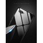 Ramă metalică Luphie, cu sticlă durificată, pentru Honor 10 - negru / transparent