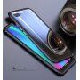 Ramă metalică Luphie, cu sticlă durificată, pentru Honor 10 - negru / transparent