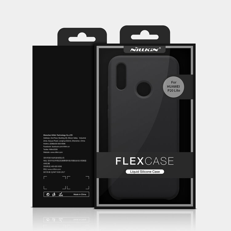 Carcasă din silicon Nillkin Liquid, pentru Huawei P20 Lite - negru