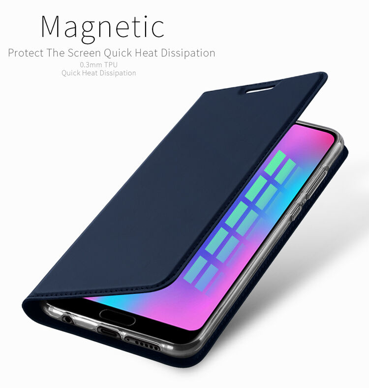 Husă flip Dux Ducis Skin Pro, pentru Honor 10 - albastru închis
