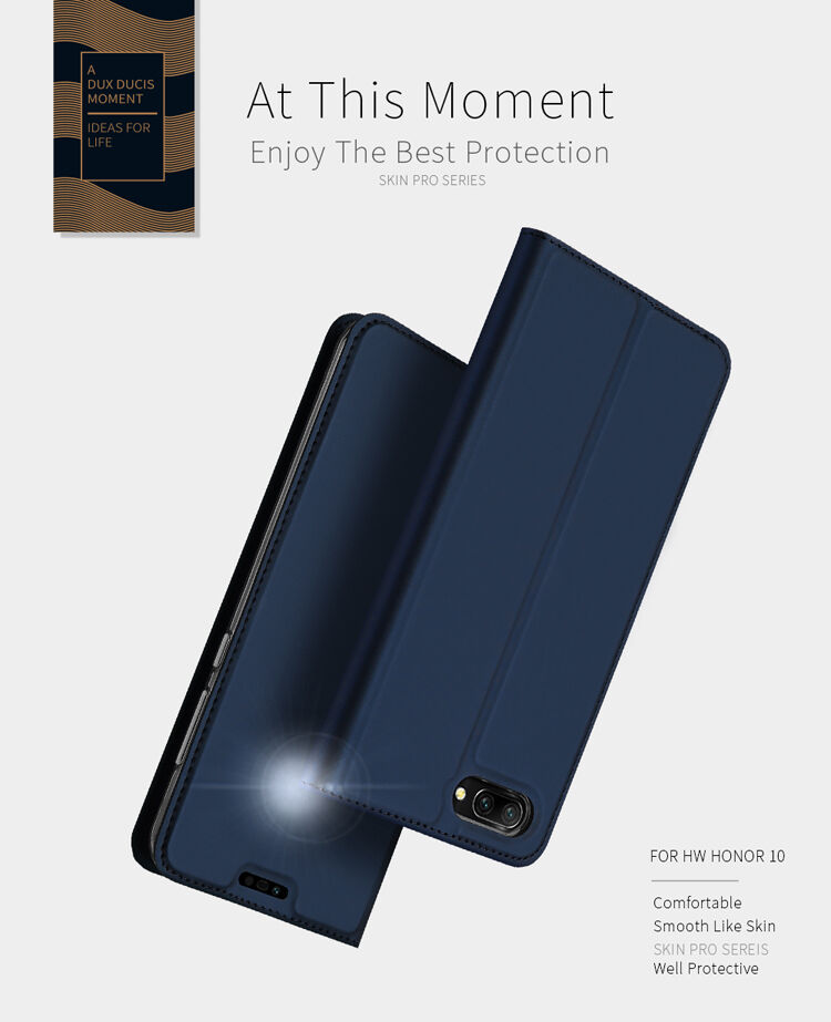 Husă flip Dux Ducis Skin Pro, pentru Honor 10 - gri