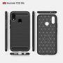 Carcasă din plastic cu textură șlefuită, na Huawei P20 Lite - negru